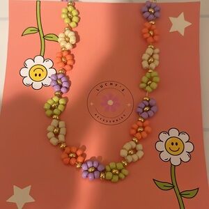 Handmade Necklace Flowers
